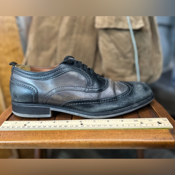 J & M Johnston & Murphy Men’s Oxford Wingtip Quarter Brogue Spectator Sz 10.5 - Picture 6 of 8